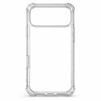 Transparent iPhone 17 Pro Max protective case by buycases.ie, showcasing clear, durable design for the latest Apple smartphone.