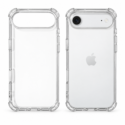 Transparent iPhone Air protective case from buycases.ie, showing the clear design and slim fit for iPhone Air.