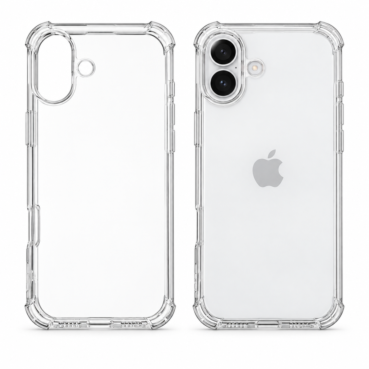 Clear protective case for iPhone 16 Plus, transparent and slim design, made by buycases.ie.