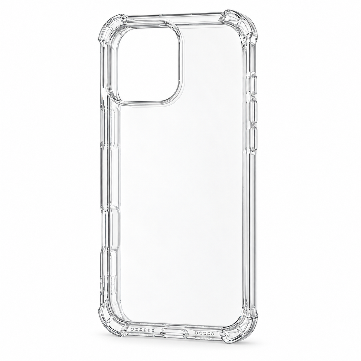 Transparent protective case for iPhone 16 Pro Max by buycases.ie, showing the clear design and precise fit for the device.