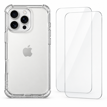 Clear protective case for iPhone 16 Pro Max from buycases.ie, showing a transparent, slim, and durable phone cover.