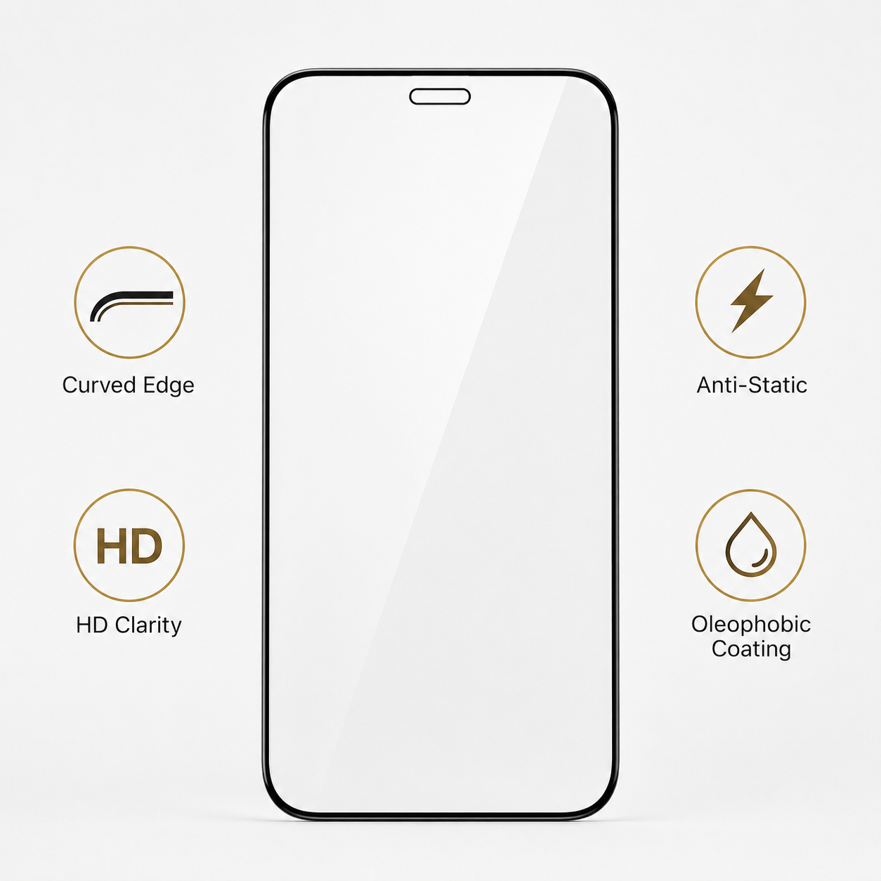 iPhone 15 Pro Max Screen Protector – Tempered Glass