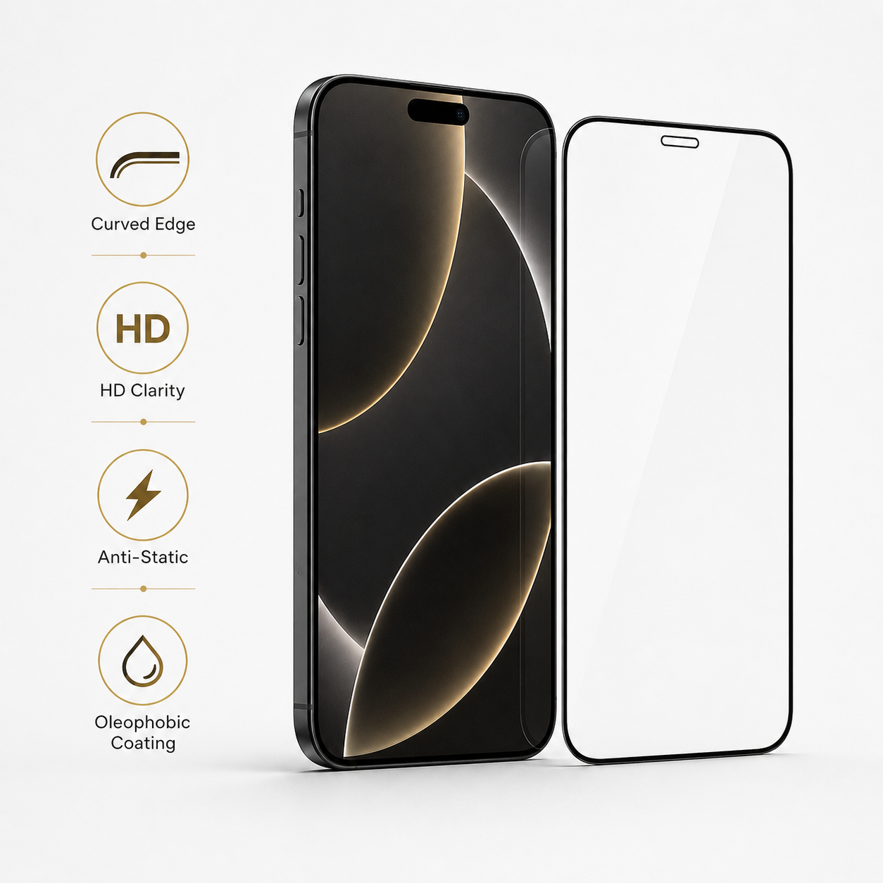 iPhone 16 Plus Screen Protector – Tempered Glass