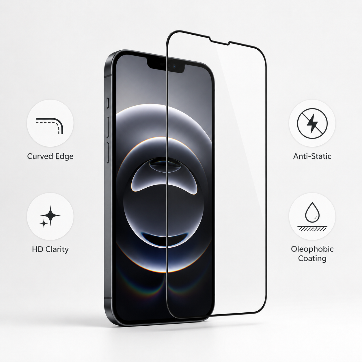 iPhone 16e Screen Protector – Tempered Glass