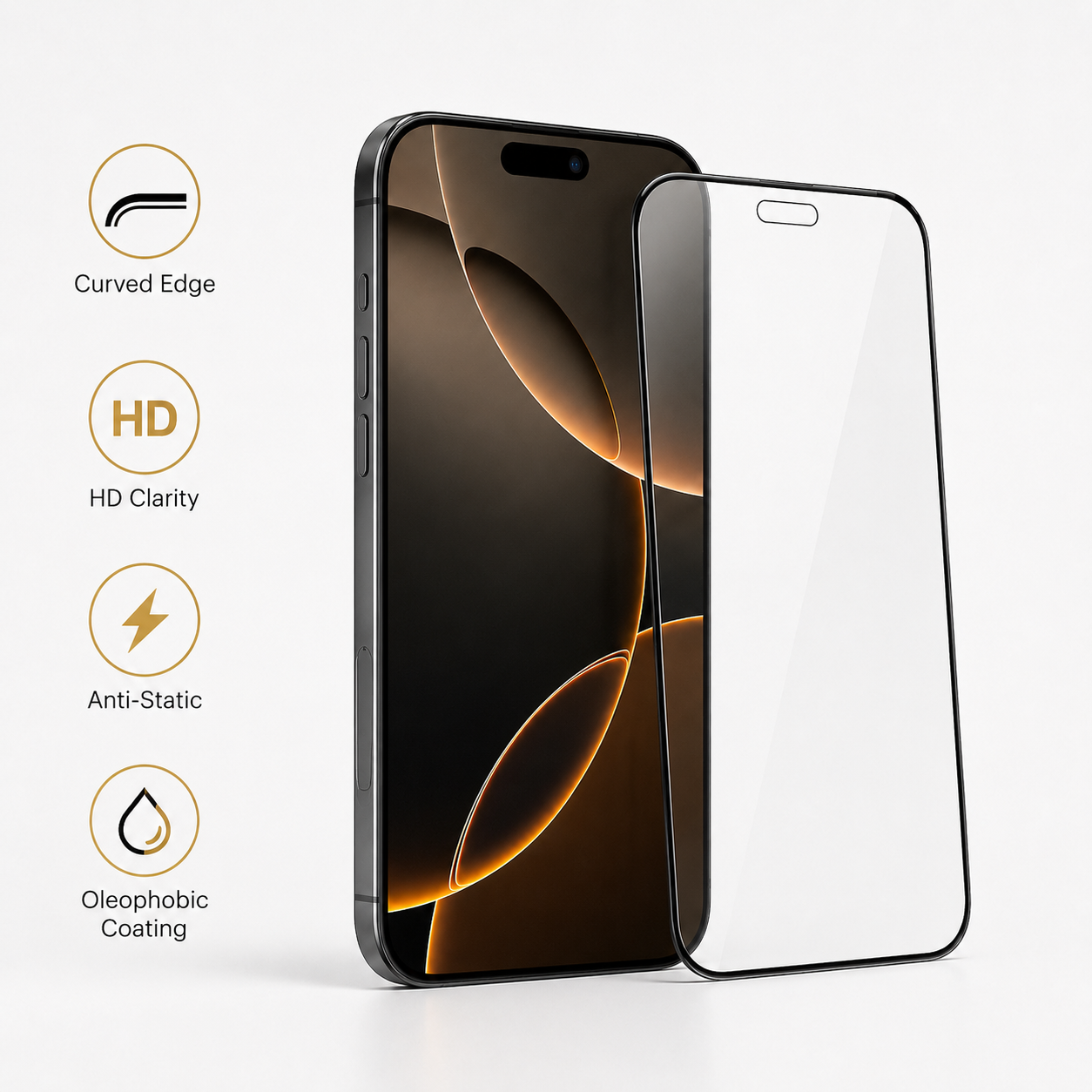 iPhone 17 Pro Max Screen Protector – Tempered Glass