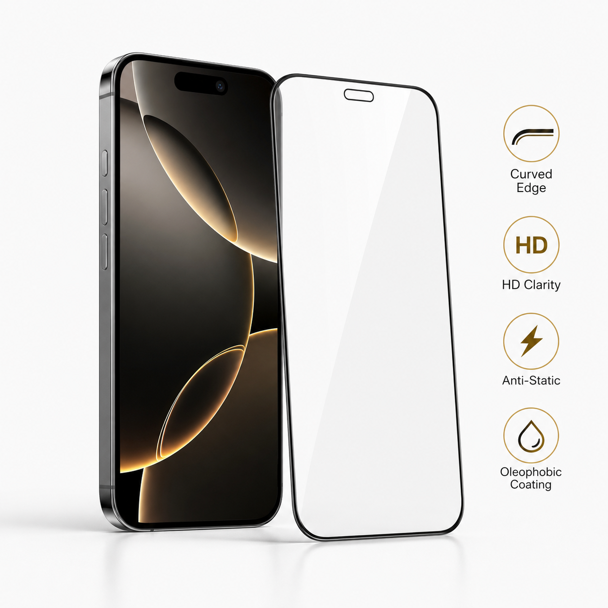 iPhone 17 Screen Protector – Tempered Glass
